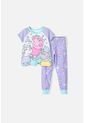 Pijama De Peppa Pig De Pantalón Largo Lila Para Niña 2T A 5T 4T de Hasbro