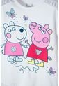Camiseta De Peppa Pig Manga Corta Blanco Para Niña 2T A 5T 3T de Hasbro