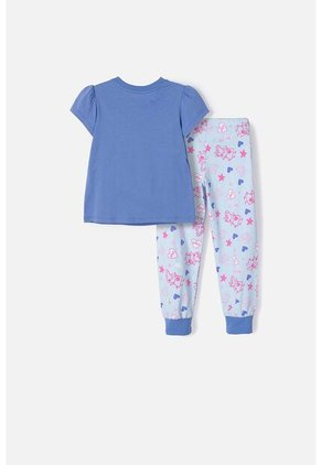 Pijama De Peppa Pig Multicolor De Camiseta Manga Corta Para Niña 2T A 5T 5T