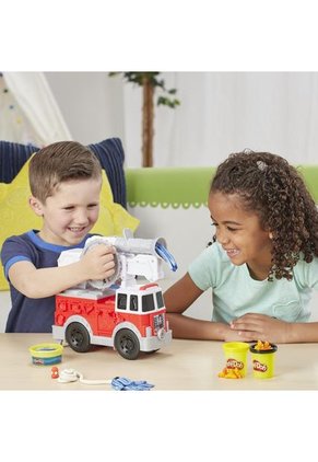 Play-Doh Wheels - Camión De Bomberos De Juguete Con 5 Colores