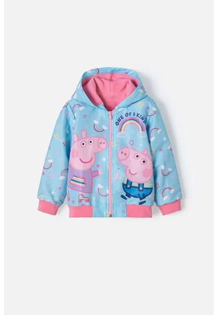 Buzo De Peppa Pig Con Cierre Azul Para Niña 2T A 5T 3T