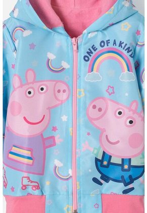 Buzo De Peppa Pig Con Cierre Azul Para Niña 2T A 5T 3T