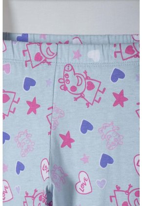 Pijama De Peppa Pig Multicolor De Camiseta Manga Corta Para Niña 2T A 5T 2T