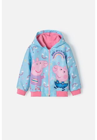 Buzo De Peppa Pig Con Cierre Azul Para Niña 2T A 5T 3T Hasbro