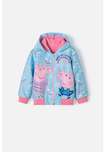 Buzo De Peppa Pig Con Cierre Azul Para Niña 2T A 5T 3T