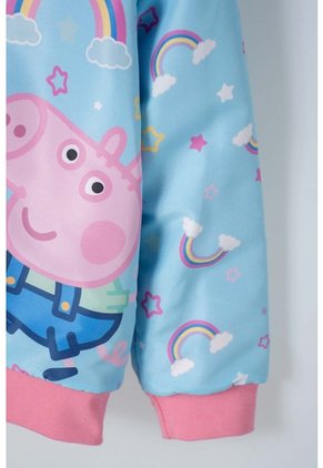 Buzo De Peppa Pig Con Cierre Azul Para Niña 2T A 5T 3T
