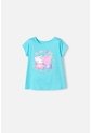 Camiseta De Peppa Pig Manga Corta Azul Para Niña 2T A 5T 2T de Hasbro