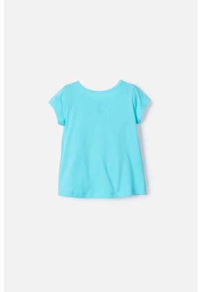 Camiseta De Peppa Pig Manga Corta Azul Para Niña 2T A 5T 2T