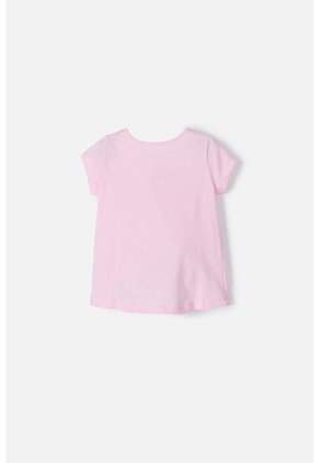 Camiseta De Peppa Pig Manga Corta Rosada Para Niña 2T A 5T 4T