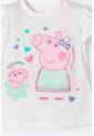 Camiseta De Peppa Pig Marfil Estampada En Frente Para Niña 2T A 5T 3T de Hasbro