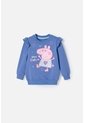 Buzo De Peppa Pig Morado De Diseño Cerrado Para Niña 2T A 5T 2T de Hasbro