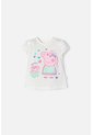 Camiseta De Peppa Pig Marfil Estampada En Frente Para Niña 2T A 5T 5T de Hasbro