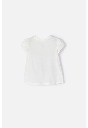 Camiseta De Peppa Pig Marfil Estampada En Frente Para Niña 2T A 5T 5T