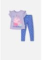 Conjunto De Peppa Pig Lila Y Morado Con Legging Para Niña 2T A 5T 4T de Hasbro
