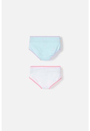 Pack X2 Panties De Peppa Pig Azul Y Blanco Niña 2T A 5T 3T
