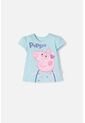 Camiseta De Peppa Pig Azul Estampada En Frente Para Niña 2T A 5T 3T de Hasbro