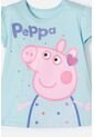 Camiseta De Peppa Pig Azul Estampada En Frente Para Niña 2T A 5T 3T de Hasbro