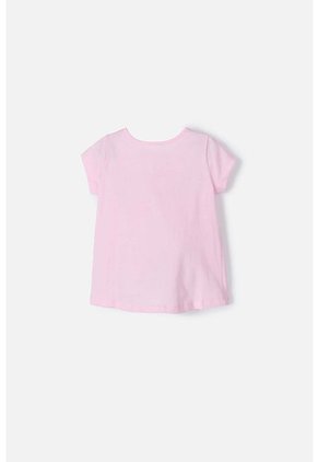Camiseta De Peppa Pig Manga Corta Rosada Para Niña 2T A 5T 2T