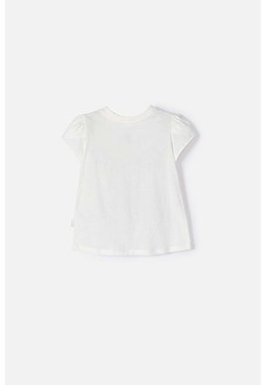 Camiseta De Peppa Pig Marfil Estampada En Frente Para Niña 2T A 5T 5T