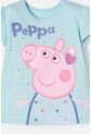Camiseta De Peppa Pig Azul Estampada En Frente Para Niña 2T A 5T 3T de Hasbro