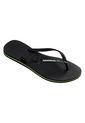 Sandalias Negro Havaianas Slim Brasil de Havaianas