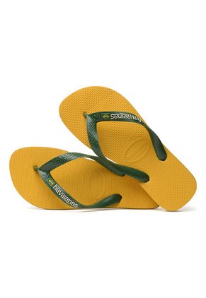 Sandalias Amarillo Havaianas Logo Brasil