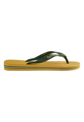 Sandalias Amarillo Havaianas Logo Brasil
