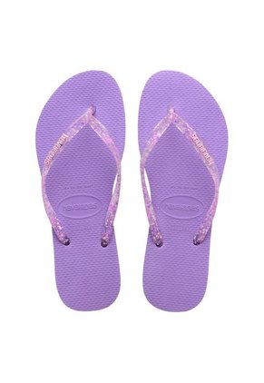 Sandalias Morado Havaianas Slim Logo Metallic