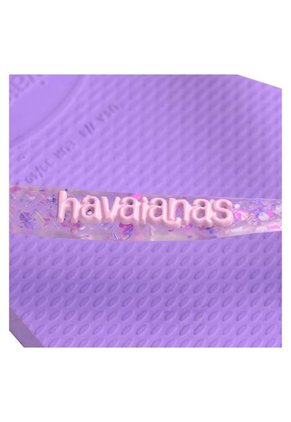 Sandalias Morado Havaianas Slim Logo Metallic