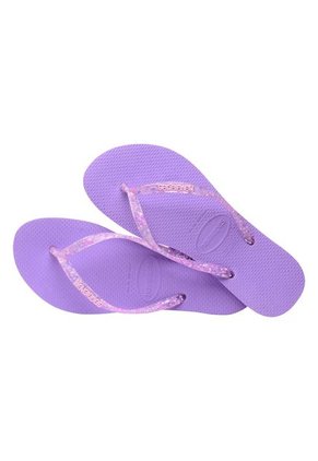 Sandalias Morado Havaianas Slim Logo Metallic