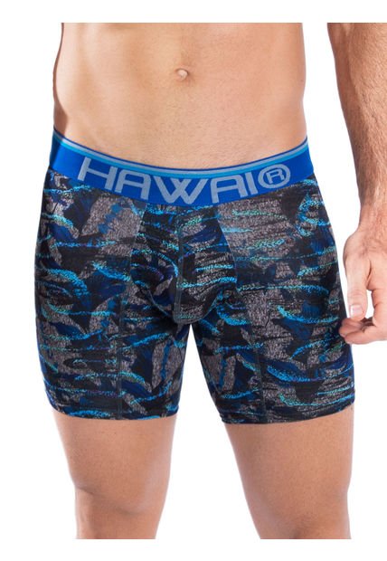 Bóxer Medio Hawai Azul