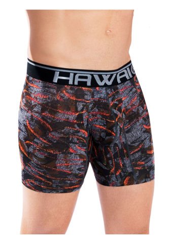 Bóxer Medio Hawai Naranja Hawai