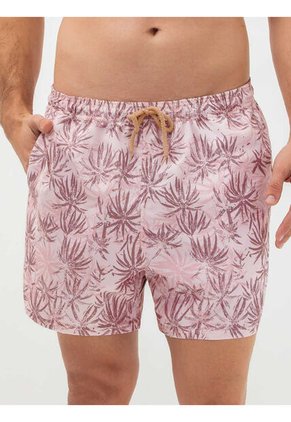 Pantaloneta De Baño Corta Hawai Rosa
