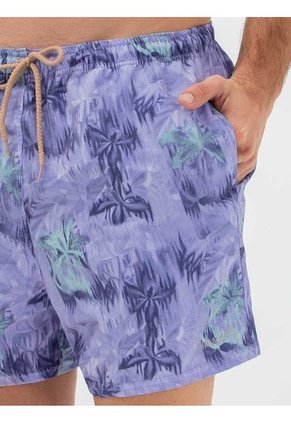 Pantaloneta De Baño Corta Hawai Azul