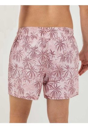 Pantaloneta De Baño Corta Hawai Rosa