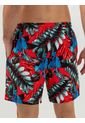 Pantaloneta De Baño Corta Hawai Rojo de Hawai-Haby