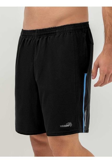 Pantaloneta Deportiva Hawai Negro