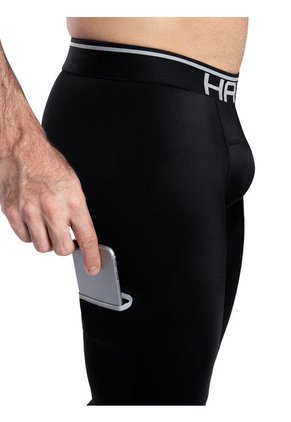 Lycra Capri Deportiva Hombre Hawai Negro