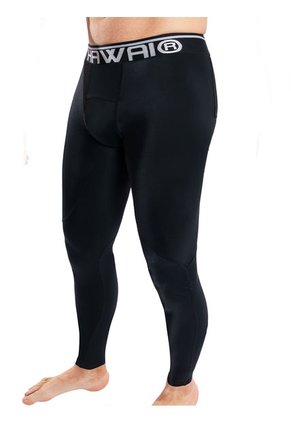 Lycra Larga Deportiva Hombre Hawai Negro