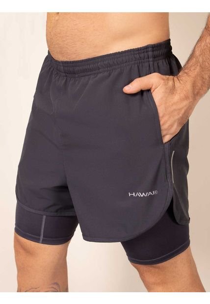 Pantaloneta Deportiva Corta Hawai Gris