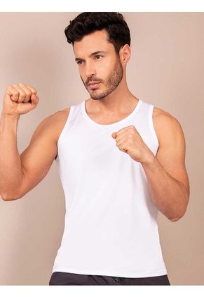 Camisilla Básica Hombre Blanco