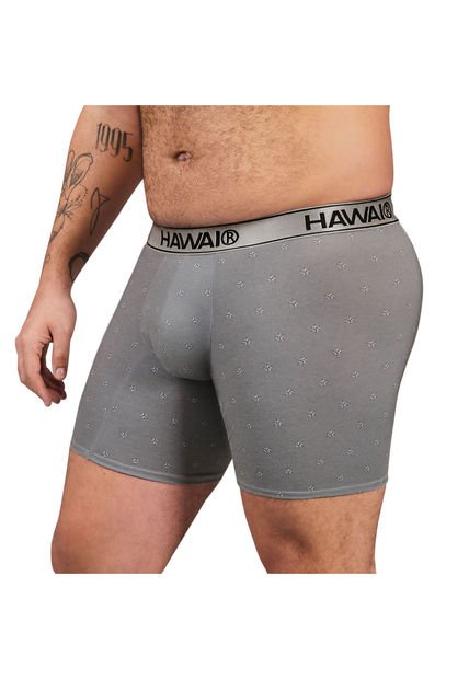 Bóxer Medio Hawai Gris