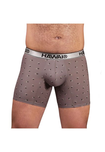 Bóxer Medio Hawai Marrón Claro
