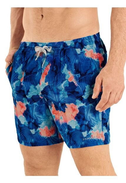 Pantaloneta De Baño Corta Hawai Azul