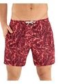 Pantaloneta De Baño Corta Hawai Rojo de Hawai-Haby