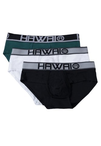 Bóxer Hip Brief En Algodón Hawai Paq. X3 Hawai-Haby