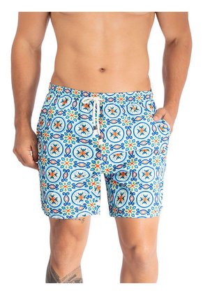 Pantaloneta Verano Hawai Azul