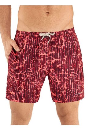Pantaloneta De Baño Corta Hawai Rojo