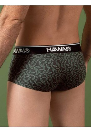 Bóxer Brief Estampado Para Hombre Verde Militar