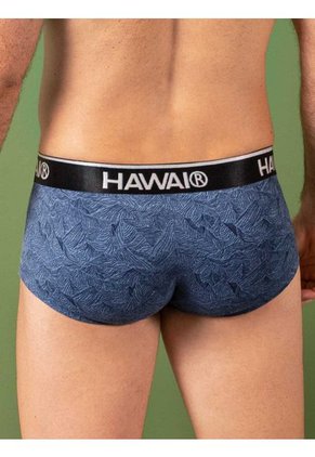 Bóxer Brief Estampado Para Hombre Azul